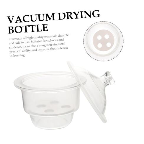 ERINGOGO Laboratory Glass Desiccator Jar Vacuum Dryer Bottle for Laboratory Drying Borosilicate Glass Double Valve and Pressure Gauge in Saudi Arabia
