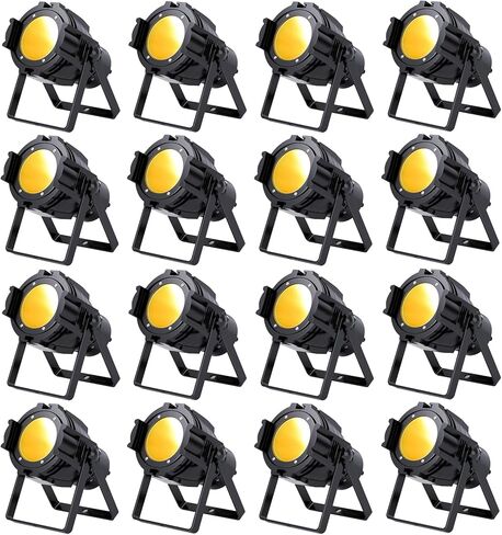 2 حزمة من الأضواء الكاشفة COB 80W أضواء المسرح الاسمية للحفلات الدافئة والباردة البيضاء الاحترافية DMX الأضواء المحمولة المعدنية الإسكان ستروب ضوء مشرق للكنيسة، والحفلات، والحفلات الموسيقية، والمسرح، وبار الحفلة، والزفاف in Kuwait