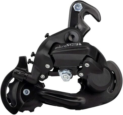 microSHIFT M21 Rear Derailleur - 6 7 سرعات قصيرة قفص التسرب المخلب الأسود in Saudi Arabia