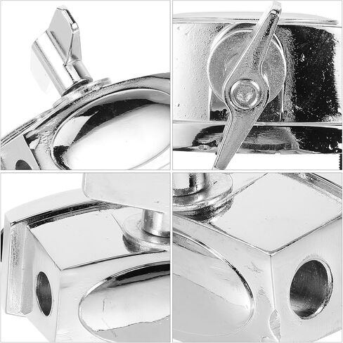 أجزاء طبلة Zerodeko Drum Mount Floor Tom Leg Bracket Alloy Tom Drum متوافقة مع ملحق الإيقاع العملي للإعداد الدقيق والدعم in Saudi Arabia