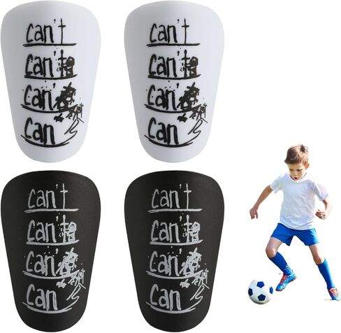 2 Pair Mini Shin Guards Soccer, Lightweight Small Shin Pads, for Toddler Kids Youth & Adults, Mini Shinguards for Indoor Outdoor Football Soccer Training Protective Equipment in Kuwait