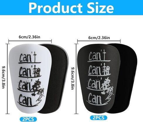 2 Pair Mini Shin Guards Soccer, Lightweight Small Shin Pads, for Toddler Kids Youth & Adults, Mini Shinguards for Indoor Outdoor Football Soccer Training Protective Equipment in Kuwait