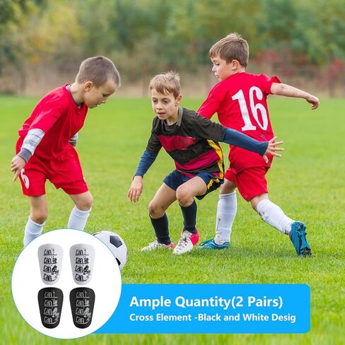 2 Pair Mini Shin Guards Soccer, Lightweight Small Shin Pads, for Toddler Kids Youth & Adults, Mini Shinguards for Indoor Outdoor Football Soccer Training Protective Equipment in Kuwait