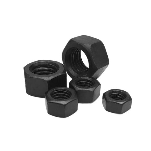 1/50pcs M1.4 M1.6 M2 M2.5 2.6M3 M3.5 M4 M5 M6 M8 M10 M12 M14 M16 M20 M22 M24 DIN934 Black Grade 8.8 Carbon Steel Hex Hexagon Nut(2pcs M16) in Kuwait