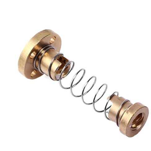 Threaded Backlash，Threaded Backlash T8 Lead Screw Brass Spring Loaded Nut 2mm 4mm 8mm Anti Diameter Rod Elimination Gap trapezoidal(2mm Pitch 4mm Lead) in Saudi Arabia