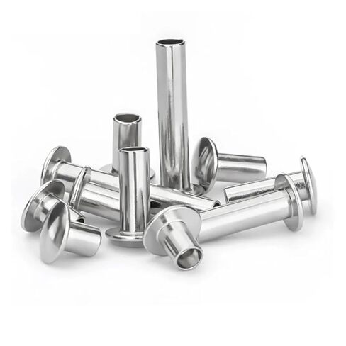 M1.5 M1.7 M2 M2.5 M3 M3.5 304 Stainless Steel Round Flat Button Head Half Semi Hollow Shank Rivet Screw Screw L=3~40mm(18mm,M2.5-30pcs) in Kuwait