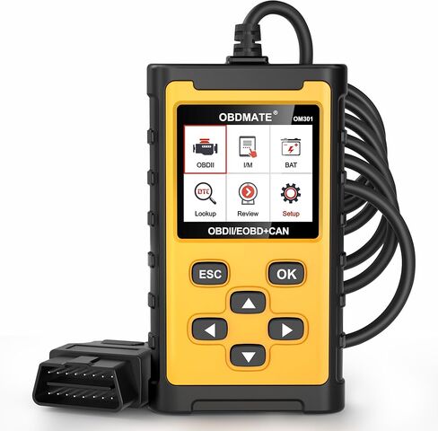 Car Scanner, 2025 New Upgraded Check Engine Code Reader OBDII Diagnostic Tool Read&Clear Codes| Wireless Printing| Battery Voltage Test| Graphic Live Data, Unviersal OBD2 Code Reader in Kuwait