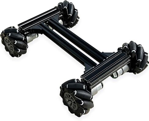 Premium 4WD Mecanum Wheel Robot Car Chassis Kit, Smart Remote Control Metal Chassis, DIY RC Robotic Moving Platform with DC Encoder Motor for Arduino, Raspberry Pie, Microbit, Education, Experiment in Kuwait