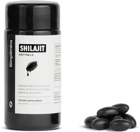 Liquid Shilajit Softgels Himalayan Resin Extract + Piperine | Adaptogenic Energy & Focus Formula | 500mg Fulvic Acid Complex | 60 Count | Mess-Free & Travel-Ready in Saudi Arabia