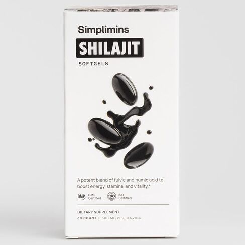 Liquid Shilajit Softgels Himalayan Resin Extract + Piperine | Adaptogenic Energy & Focus Formula | 500mg Fulvic Acid Complex | 60 Count | Mess-Free & Travel-Ready in Saudi Arabia