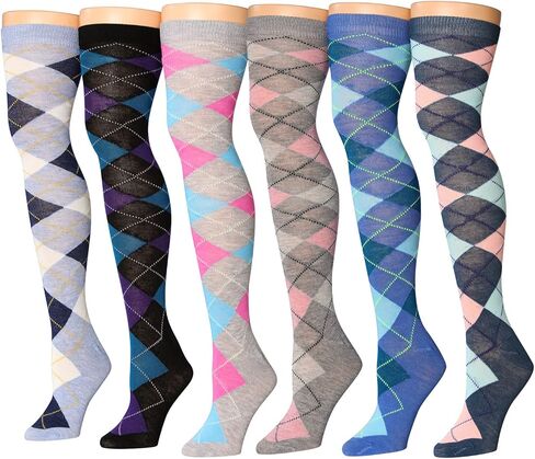 Women's 6 Pairs Over The Knee High Socks in Saudi Arabia