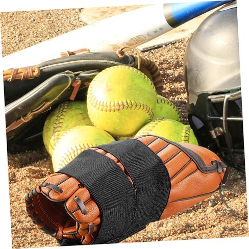 Baseball Glove Strap with Adjustable Elastic Band Hook and Loop Fastener Softball Glove Conditioner Reusable Wrap for Youth and Adult Baseball Players in Saudi Arabia