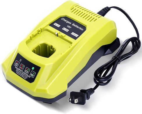 Compatible with Ryobi 18V Battery Charger, P117 Rapid Charger Compatible with Ryobi 12V-18V ONE+ Lithium, NI-CD & NI-MH Battery PBP2005 PBP002 PBP005 PBP006 P193 P108 P103 P102 P100 in Kuwait