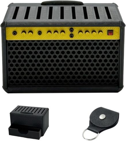 حامل اختيار الجيتار Amp - صندوق اختيار مطبوع ثلاثي الأبعاد وحامل عرض اختيار الجيتار، مجموعة تخزين مع مشبك حمل مجداف in Kuwait