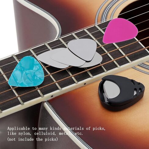 REMAGIC Guitar Picks Holder 10Pcs, Stick-on Guitar Pick Holder for Acoustic Guitar Bass Ukulele with Adhesive Back, Colorful Guitar Accessories for Picks Storage, Gift for Guitar Players Guitarists in Saudi Arabia