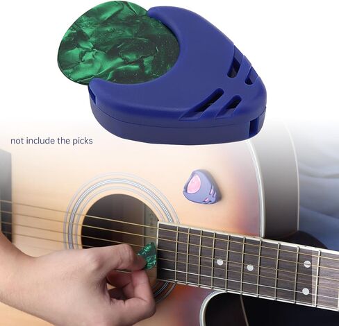 REMAGIC Guitar Picks Holder 10Pcs, Stick-on Guitar Pick Holder for Acoustic Guitar Bass Ukulele with Adhesive Back, Colorful Guitar Accessories for Picks Storage, Gift for Guitar Players Guitarists in Saudi Arabia