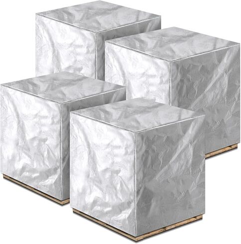 48" x 60" x 48" Heavy Duty Pallet Covers Outdoor PE Waterproof Pallet Cover Silver Tarp Waterproof for Construction Outdoor Storage in Kuwait