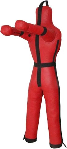 Grappling Dummy Practice Dummy Unfilled Versatile Boxing Equipment Throwing for Adults for Muay Arts, 170cm Red in Kuwait