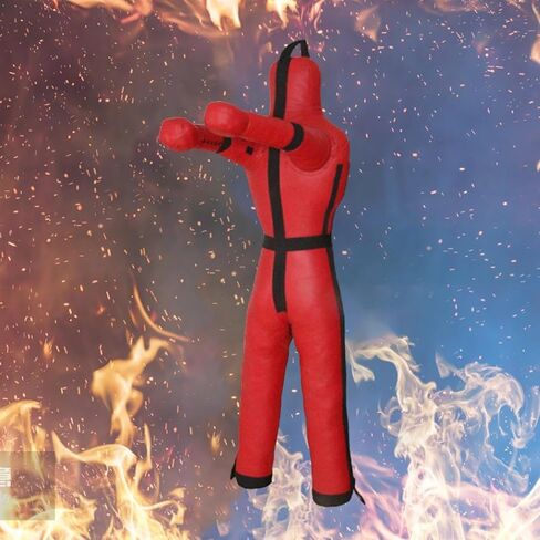 Grappling Dummy Practice Dummy Unfilled Versatile Boxing Equipment Throwing for Adults for Muay Arts, 170cm Red in Kuwait