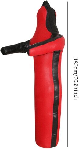 Grappling Dummy Throwing Unfilled Wrestling Dummy Boxing Dummy Cover for Taekwondo, Red 180cm in Kuwait