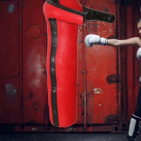 Grappling Dummy Throwing Unfilled Wrestling Dummy Boxing Dummy Cover for Taekwondo, Red 180cm in Kuwait
