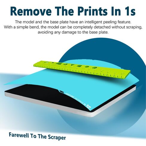 2.0 لوحة تبريد OMG مطورة لـ Anycubic Kobra S1/Kobra X، لوحة بناء كوبرا مغناطيسية أكثر سمكًا 264 × 276 مم مع سطح أملس Supertack، مركز طباعة ثلاثي الأبعاد سهل الإصدار لطباعة PLA PETG in Kuwait