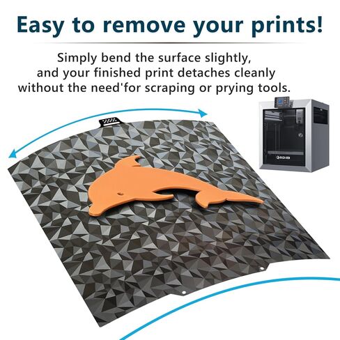 Smooth Carbon Fiber + Diamond Pattern Build Plate for QIDI Q2 280x280mm, Double Sided Flexible PEO PET Spring Steel Hot Bed Plate Sheet for QIDI Q2, Q2 Combo, Q2C 3D Printer Platform in Kuwait