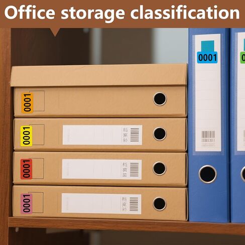 6 Rolls Numbered Stickers 1-999, Waterproof Multi-Color Number Labels for Warehouse Storage, Office Organization & Event Management - Consecutive Number Stickers in Saudi Arabia