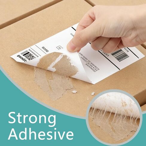 4500 قطعة من ملصقات الشحن الحرارية مقاس 4 × 6 بوصة - 18 لفة من 250، بكرة ملصقات حرارية مباشرة متوافقة مع طابعات رولو وحمار وحشي والمزيد من طابعات UPS وFedEx وUSPS in Kuwait