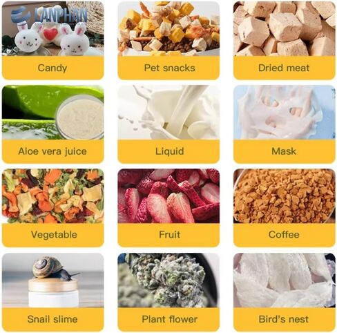 Commercial Freeze Drying Machine, 8 Trays, 88.1-99.2 lbs, All-Weather Food Storage, Perfect for Fruits, Meats, Candies & Vegetables, Home & Business Use in Saudi Arabia