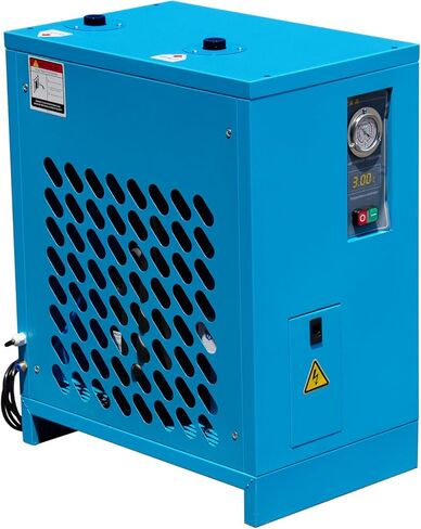 مجفف هواء صناعي مبرد للخدمة الشاقة - 105 قدم مكعب في الدقيقة، 0.885 كيلو واط، 220 فولت للضواغط اللولبية الدوارة بقدرة 30 حصان - نظام التبريد R134a - يزيل الرطوبة والزيت والغبار لورش العمل والمصانع وماكينات CNC in Kuwait