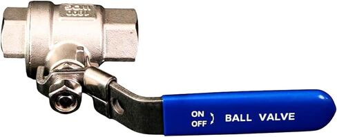 MiniBrew 1 "NPT 304 صمام كروي من الفولاذ المقاوم للصدأ بمنفذ كامل مكون من قطعتين مع مقبض عالي التحمل للتخمير المنزلي in Kuwait