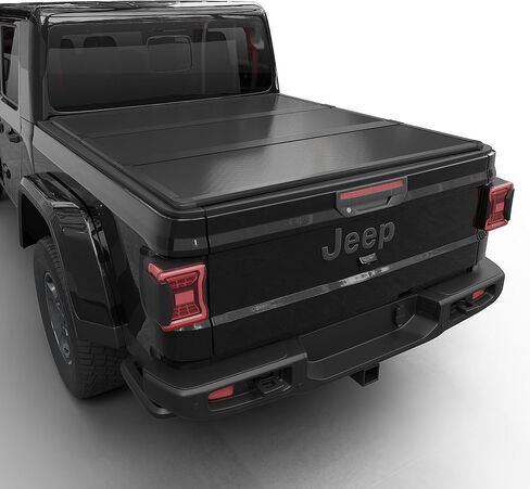 Hard Folding Truck Bed Tonneau Cover |CFHT-031|Fits 2020-2024 Jeep Gladiator 5' Bed (60.3") in Kuwait