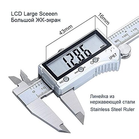 Waterproof Digital Vernier Caliper Stainless Steel Ruler for Measuring Workpiece Tools Diameter Height Depth Tester in Saudi Arabia