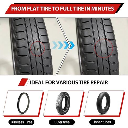 Professional Chemical Vulcanizing Cement Rubber Cement Glue with Brush All Purpose Tire Patch Glue Flat Tire Repair in 5 Minutes Emergency Puncture Fix for Car, Motorcycle, Bike in Kuwait