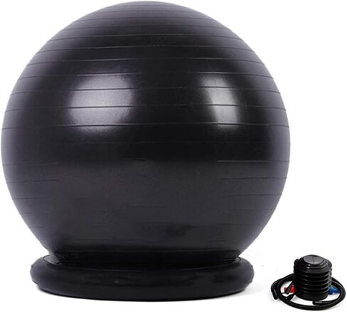 كرسي كرة اليوجا، كرة اليوجا، كرة التمرين، كرسي كرة اليوجا كرسي كرة اللياقة البدنية للبالغين والمراهقين في المنزل مقعد كرة اليوجا لممارسة البيلاتيس واستقرار الحمل والجلوس في المكتب (القطر-75 سم (29 1/2")) in Kuwait