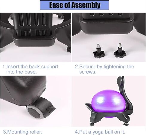 Yoga Ball Chair,Yoga Ball，Exercise Ball, Yoga Ball Chair Exercise Ball Chair for Office Stability Ball Seat for Relieving Sedentary Pain Ergonomic Yoga Ball Chair for Classroom in Saudi Arabia