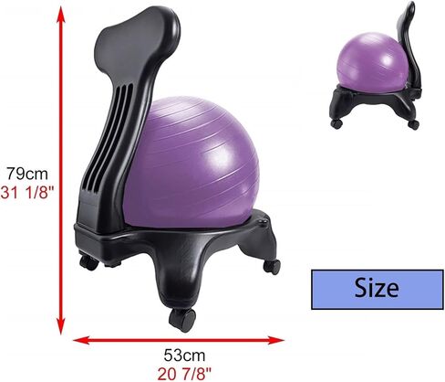 Yoga Ball Chair,Yoga Ball，Exercise Ball, Yoga Ball Chair Exercise Ball Chair for Office Stability Ball Seat for Relieving Sedentary Pain Ergonomic Yoga Ball Chair for Classroom in Saudi Arabia