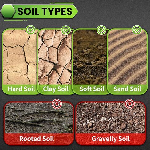 3"x24" Heavy Duty Auger Drill Bit for High-Torque Drill – One-Piece Carbon Steel Earth Auger for Deep Tree Planting, Fence Post Holes – Handles Hard Clay & Compacted Soil, Green in Kuwait