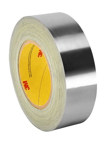 3M 3311 Aluminum Foil Tape, Vapor Resistant, Rubber Adhesive, Suitable for HVAC/Air Duct/Patch Work, Silver, 1 in x 50 yds, 1 Roll in Saudi Arabia