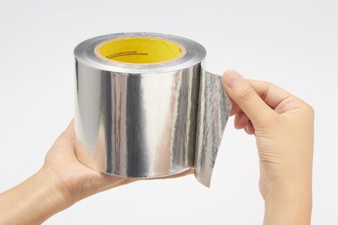 3M 3311 Aluminum Foil Tape, Vapor Resistant, Rubber Adhesive, Suitable for HVAC/Air Duct/Patch Work, Silver, 1 in x 50 yds, 1 Roll in Saudi Arabia