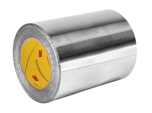 3M 3311 Aluminum Foil Tape, Vapor Resistant, Rubber Adhesive, Suitable for HVAC/Air Duct/Patch Work, Silver, 1 in x 50 yds, 1 Roll in Saudi Arabia