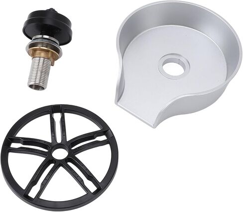 Glass Rinser for Kitchen Sink, Automatic Rotating Spout Sink Glass Washer with G1/2 Thread, Stainless Steel Kitchen Cup Washer with ABS Basin for Home Kitchens, Bar, Cafe in Kuwait