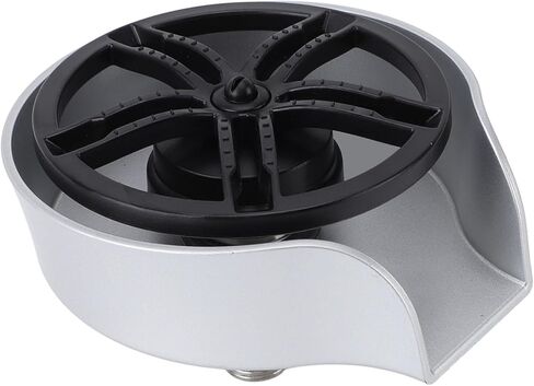 Glass Rinser for Kitchen Sink, Automatic Rotating Spout Sink Glass Washer with G1/2 Thread, Stainless Steel Kitchen Cup Washer with ABS Basin for Home Kitchens, Bar, Cafe in Kuwait