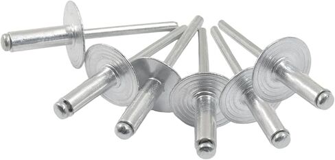 60pcs 3/16 x 1-1/4 inch Aluminum Large Flange Pop Rivets in Kuwait