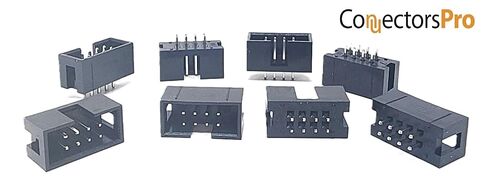 25-Pack 8P DC3 2.54mm 0.1" Pitch 8 Pins Male Box Headers 2x4 Dual Rows 8 Pins Male Straight Pin PCB DIP, Double-Row 8-Pin 2.54 mm Connector IDC in Saudi Arabia