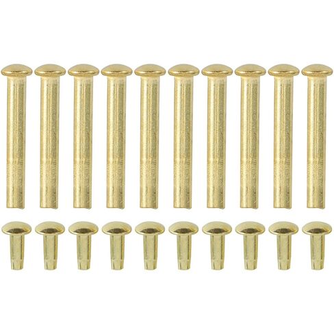10 Sets Folding Fan Shaft Rivets and Nuts Repair Kit - 21mm/1" Axle Replacement DIY Fasteners for Bamboo Folding/Paper/Handheld/Dancing Fans, 3mm Diameter in Kuwait