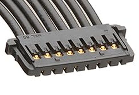 مجموعة كابلات Molex/Waldom، 15132-0805، Pico-Lock-to-Pico-Lock Off-The-Shelf (OTS) - مسافة 1.50 مم - صف واحد - طول 450.00 مم - 8 دوائر - أسود. (27 عنصر/عناصر) in Kuwait
