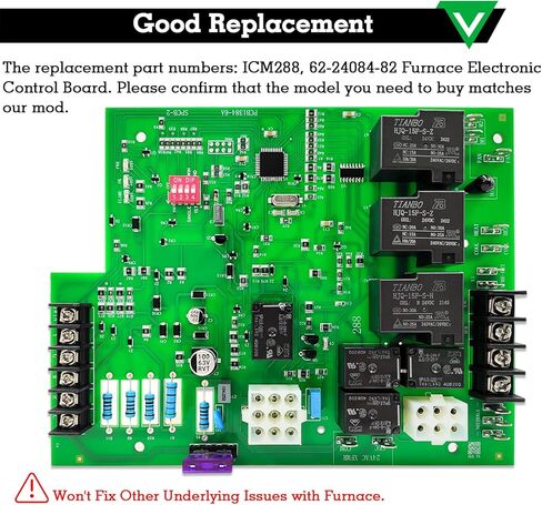 Replacement ICM288 Furnace Control Board, Furnace Control Circuit Ignition Board Module, for Rheem 62-24084-82 Circuit Ignition Board Module in Kuwait
