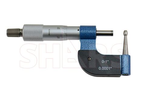 شارس 0-1 "أنبوب ميكرومتر مع سندان كروي، .0001" تخرج جديد Degsin 303-2351 P in Saudi Arabia